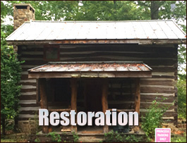 Historic Log Cabin Restoration  Boone, North Carolina